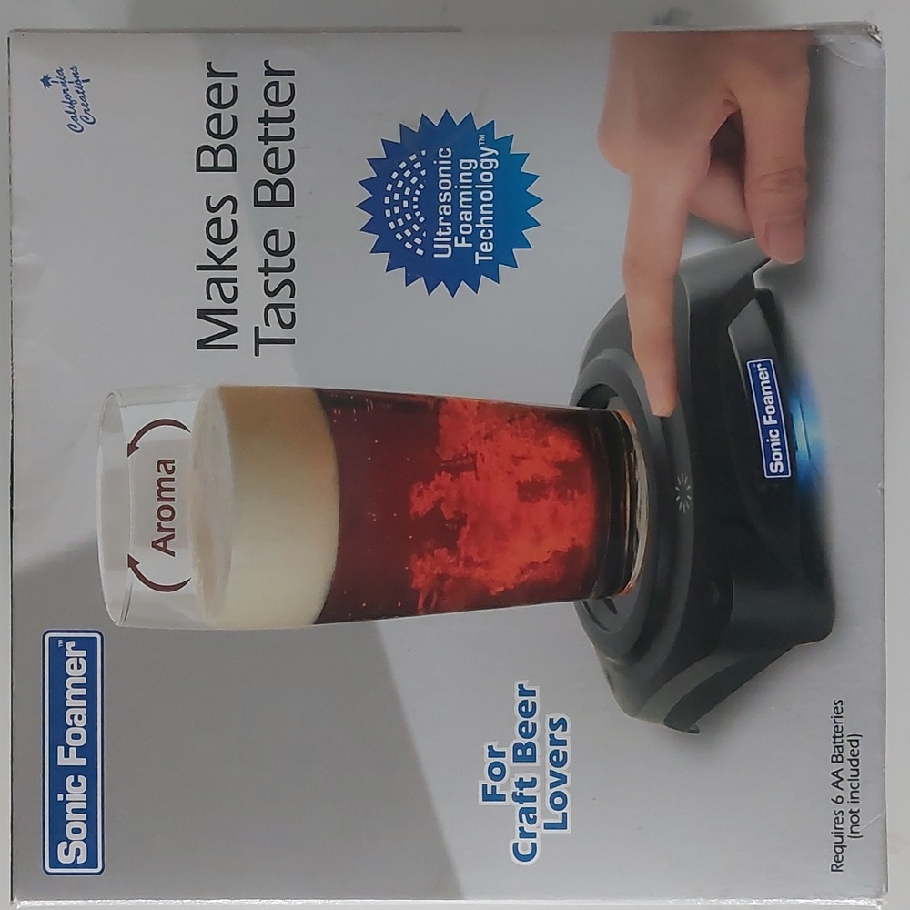 Great gift for beer drinkSonic foamer brand new  ultrasonic foaming technology